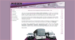 Desktop Screenshot of busreisen-niesen.de
